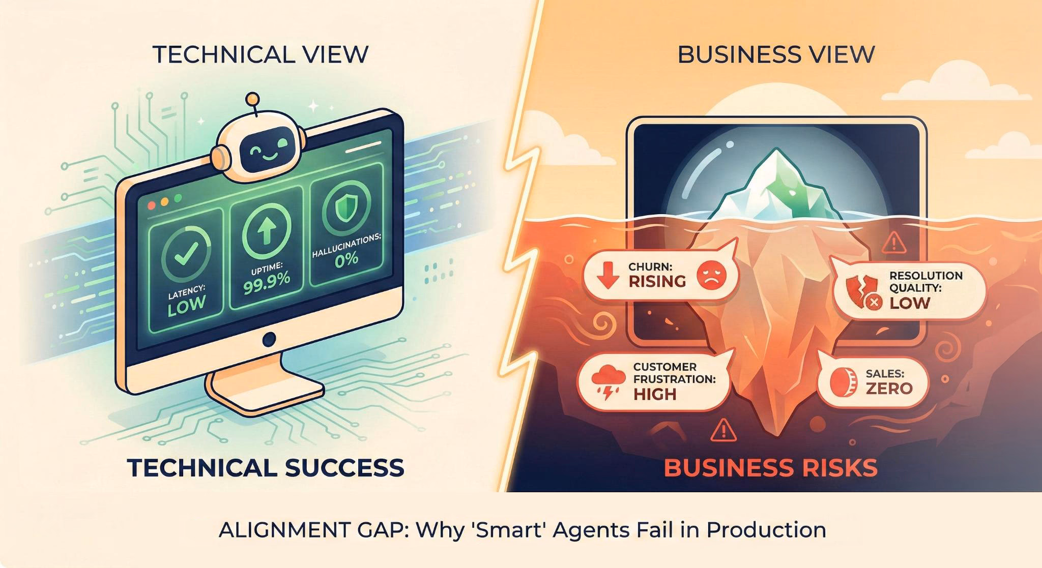 The gap between technical success and business value