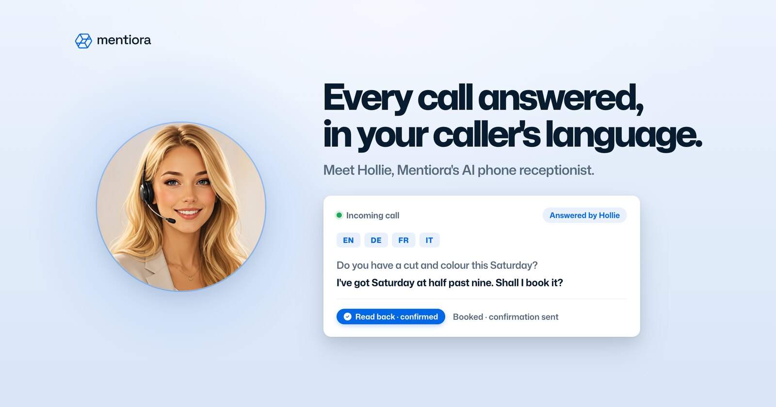 Meet Hollie: every business call answered, in your caller's language